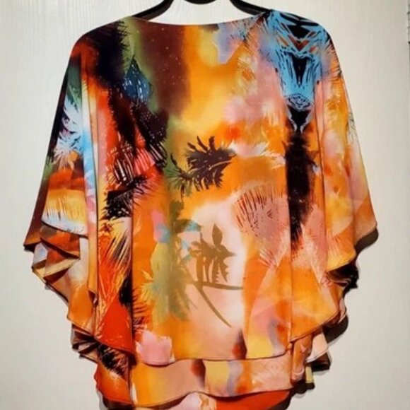 Peter Nygard Organic Blend - Mid Sleeve Blouse Fits Large - Mint As New - Picture 2 of 4